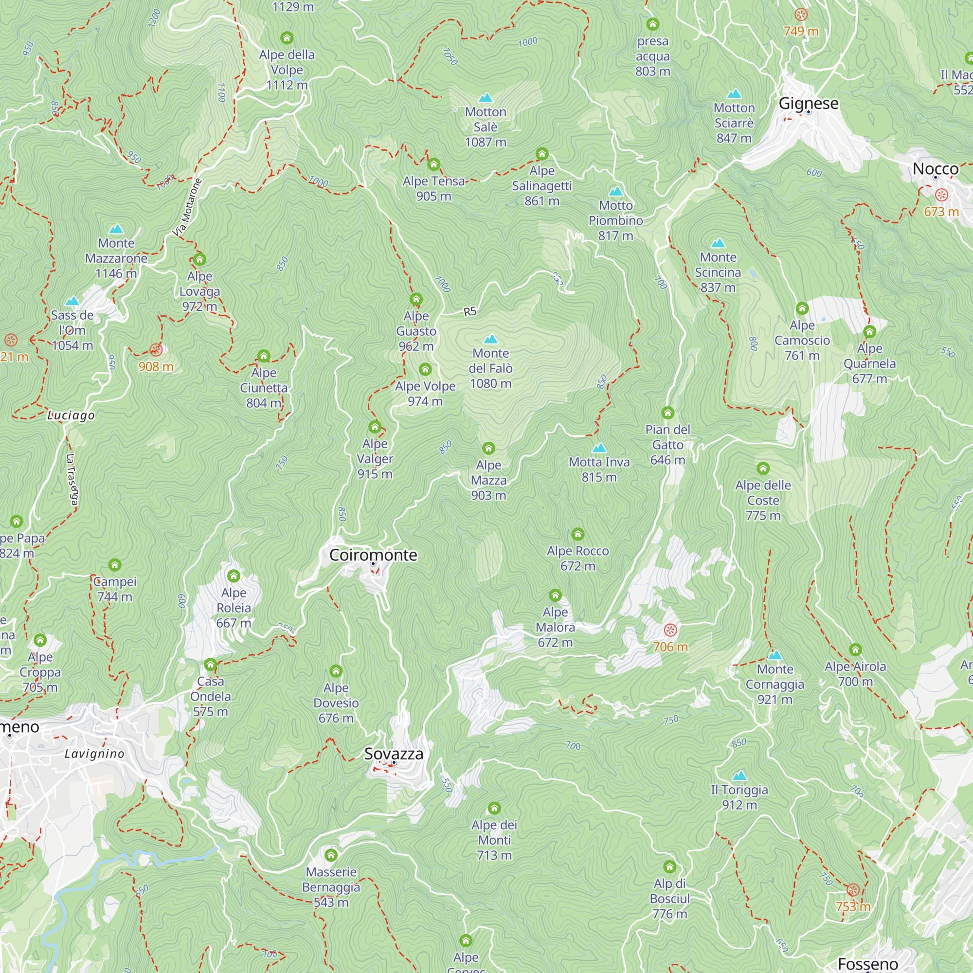 Alpe Vallelunga map