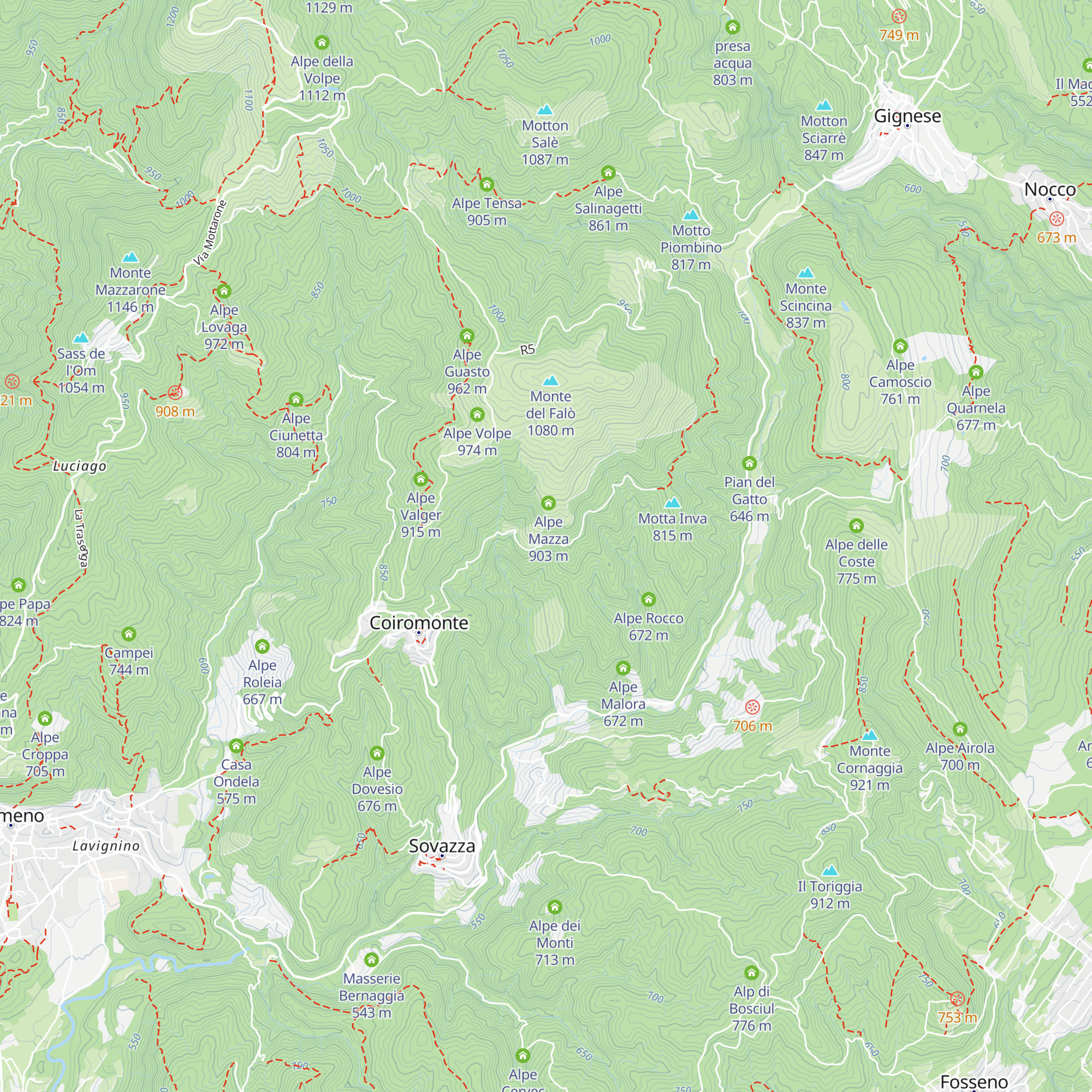 Alpe Vallelunga map