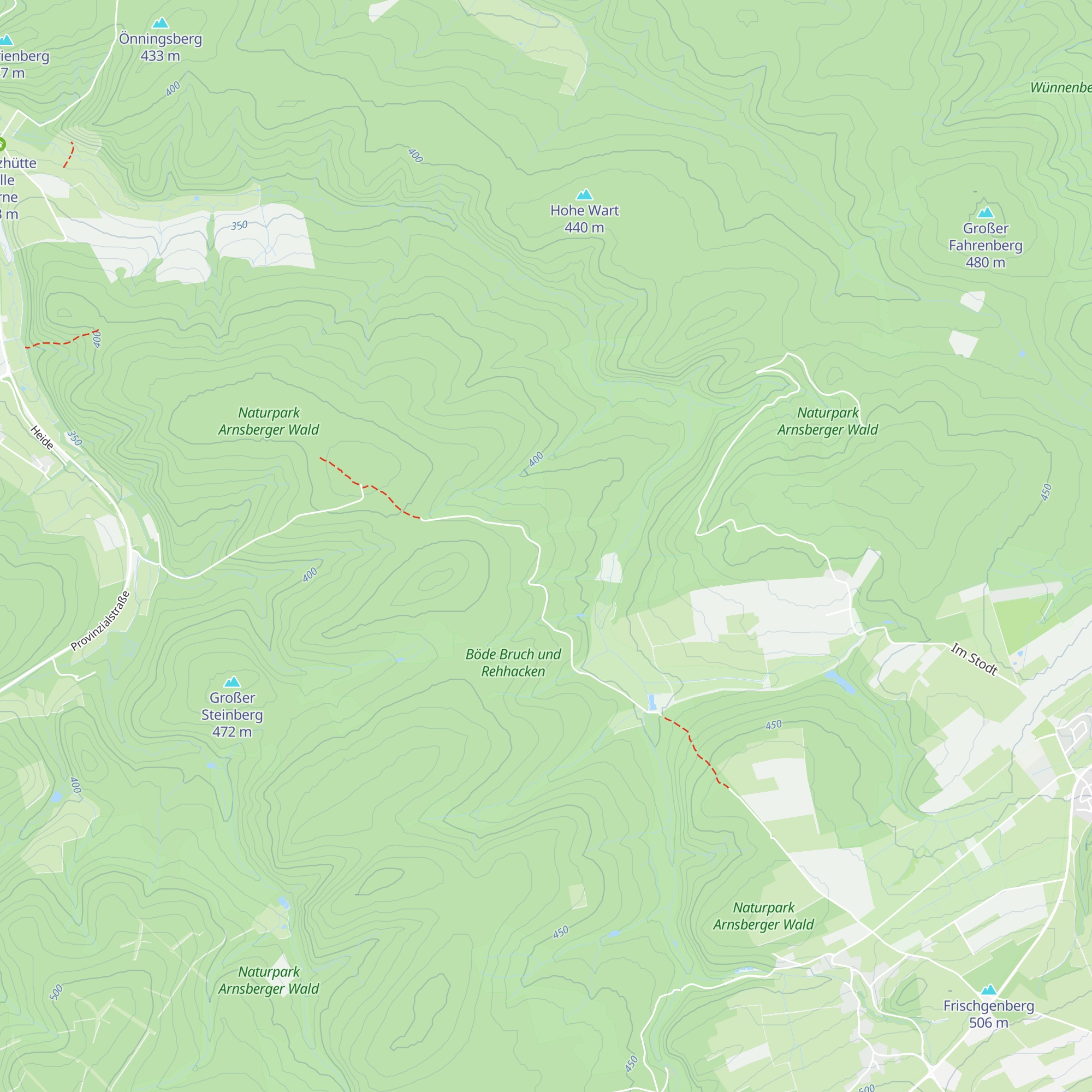 Oberwald Hütte map