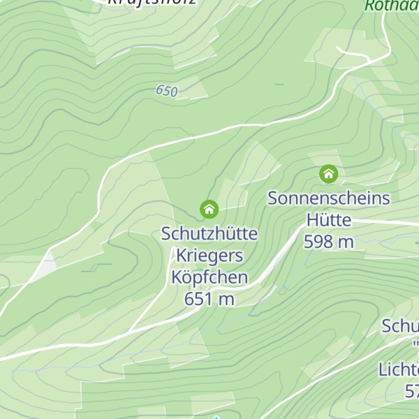 Map of Schutzhütte Kriegers Köpfchen