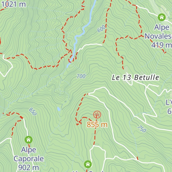 Map of Alpe Piaghe