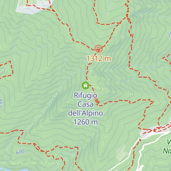 Map of Rifugio Casa dell'Alpino
