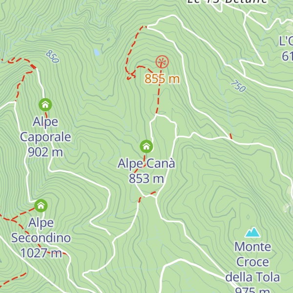 Map of Alpe Canà