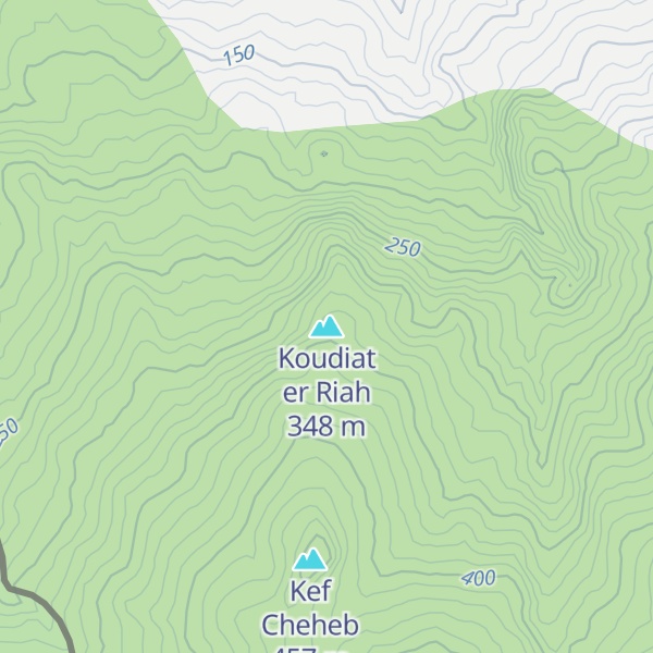 Map of Koudiat er Riah