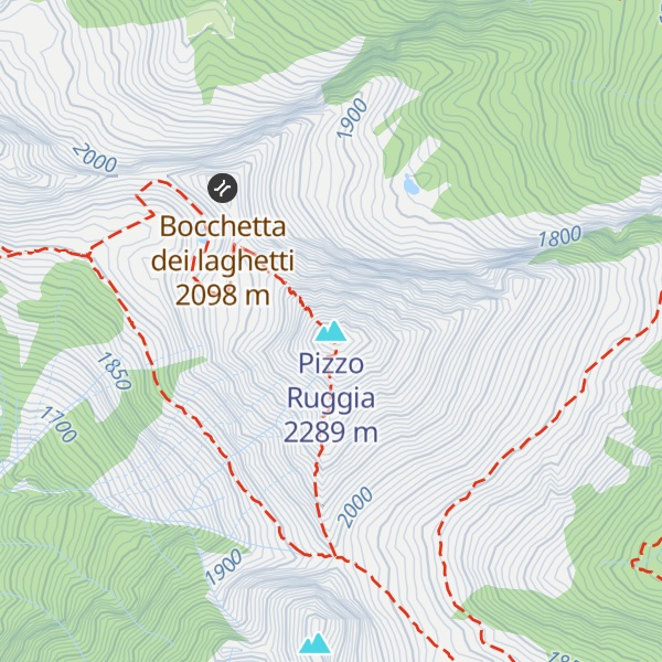 Map of Pizzo Ruggia