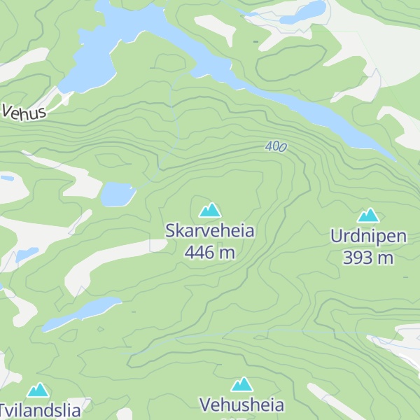 Map of Skarveheia