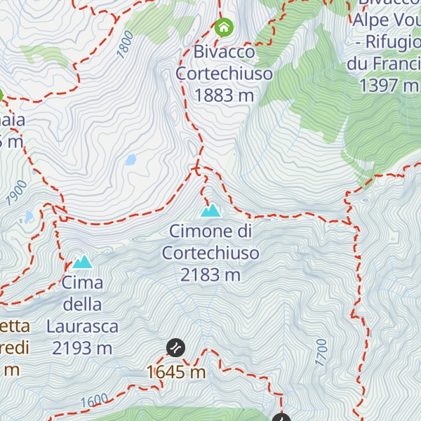 Map of Cimone di Cortechiuso