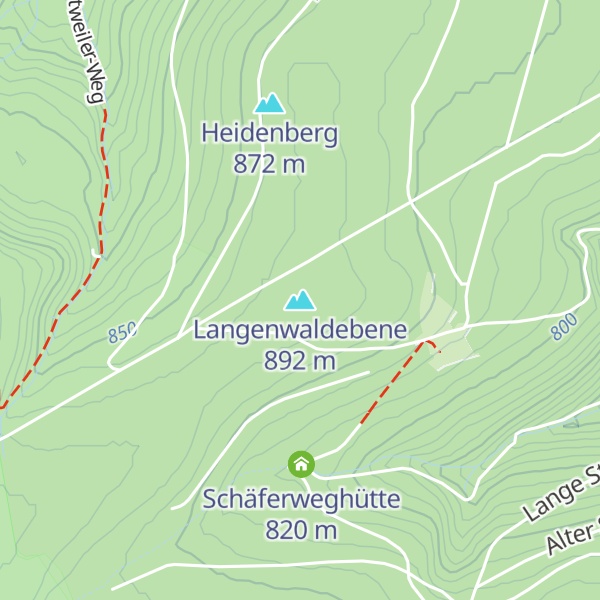 Map of Langenwaldebene
