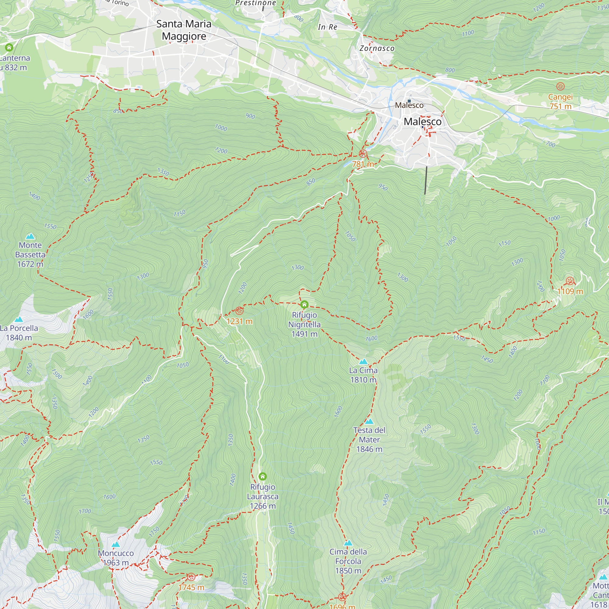 Rifugio Nigritella map
