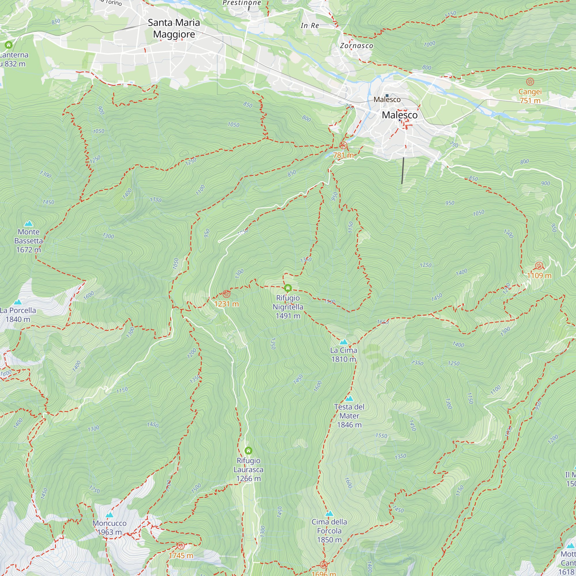 Rifugio Nigritella map