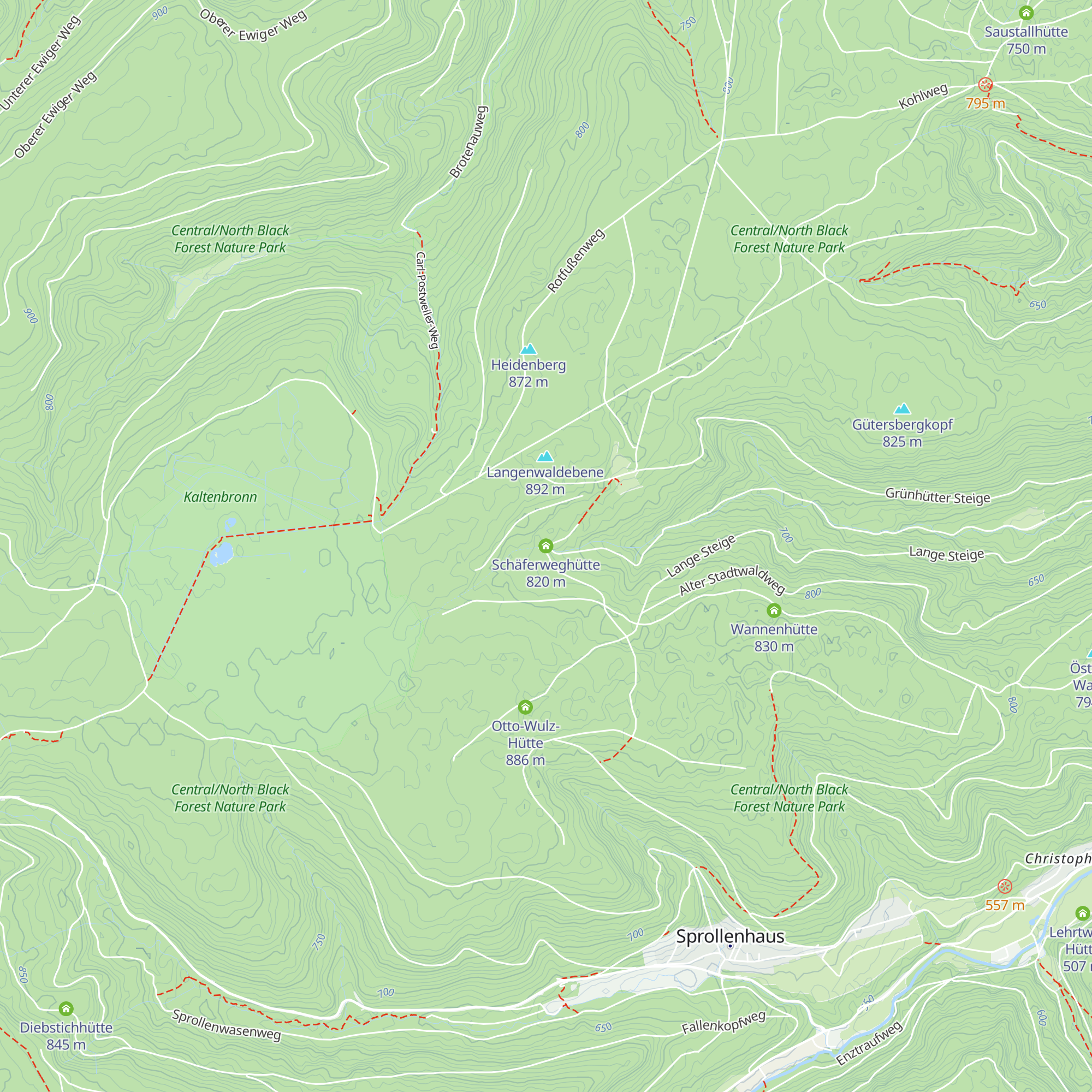 Schäferweghütte map