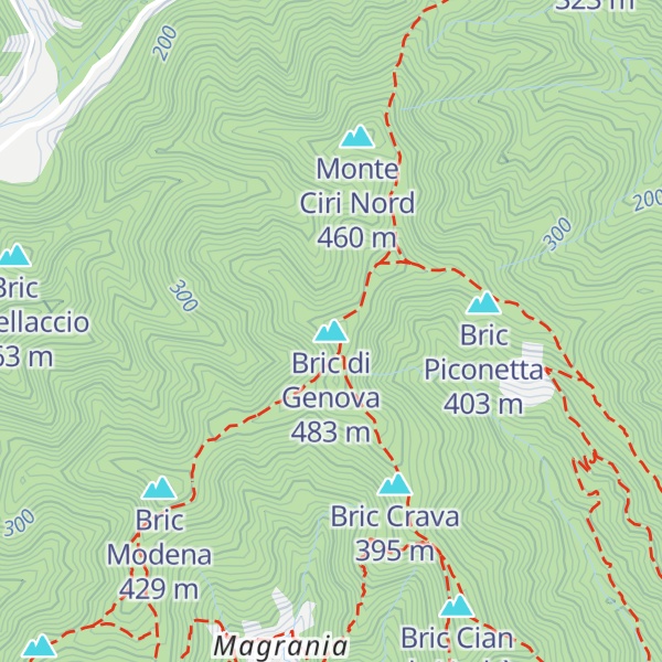 Map of Bric di Genova