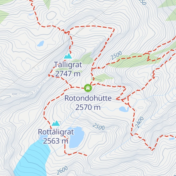 Map of Rotondohütte