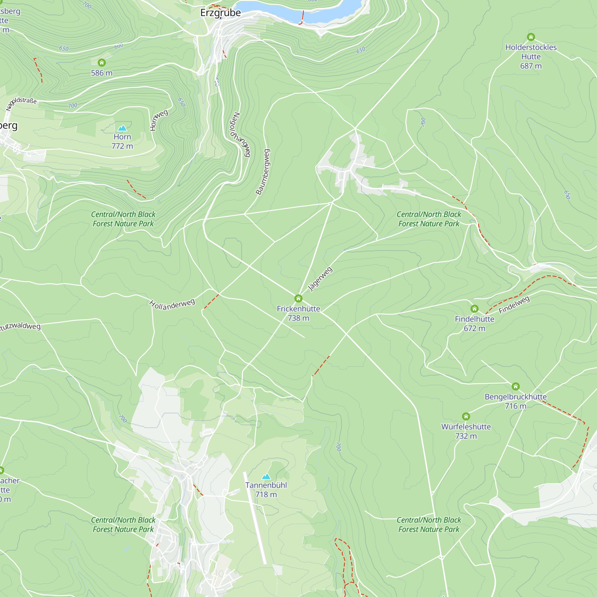 Frickenhütte map