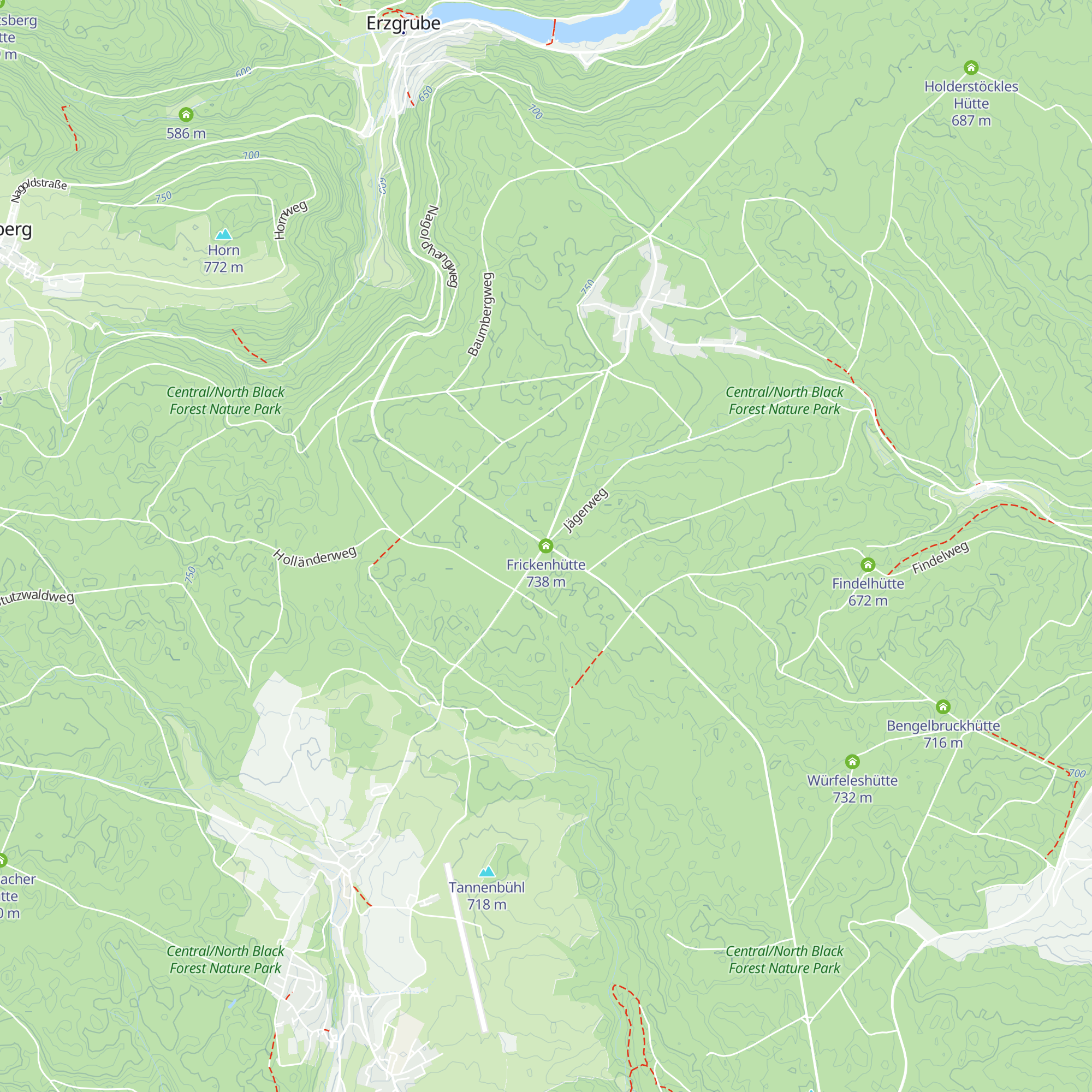 Frickenhütte map