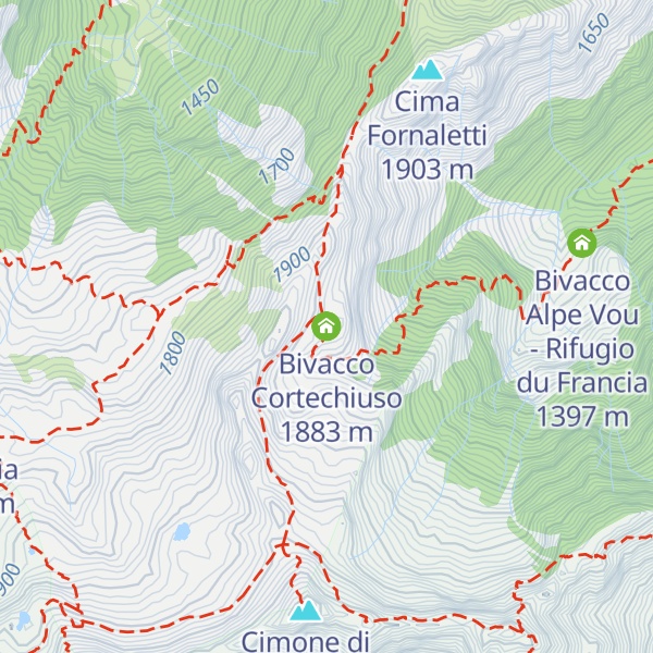 Map of Bivacco Cortechiuso