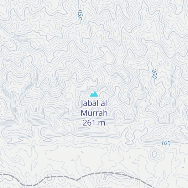 Map of Jabal al Murrah