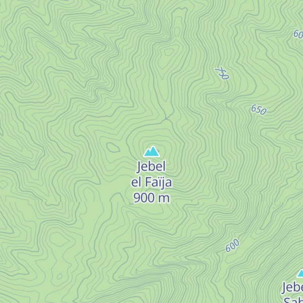 Map of Jebel el Faïja