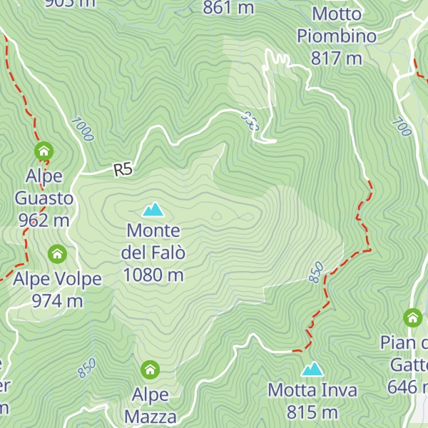 Map of Monte Falò