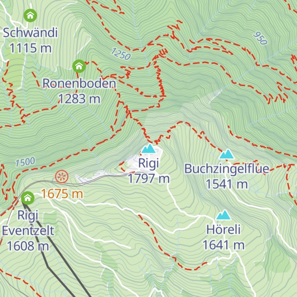 Map of Rigi