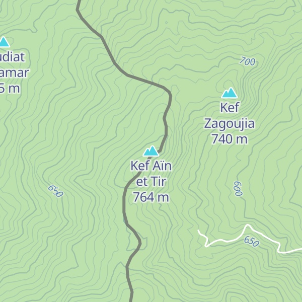 Map of Kef Aïn et Tir