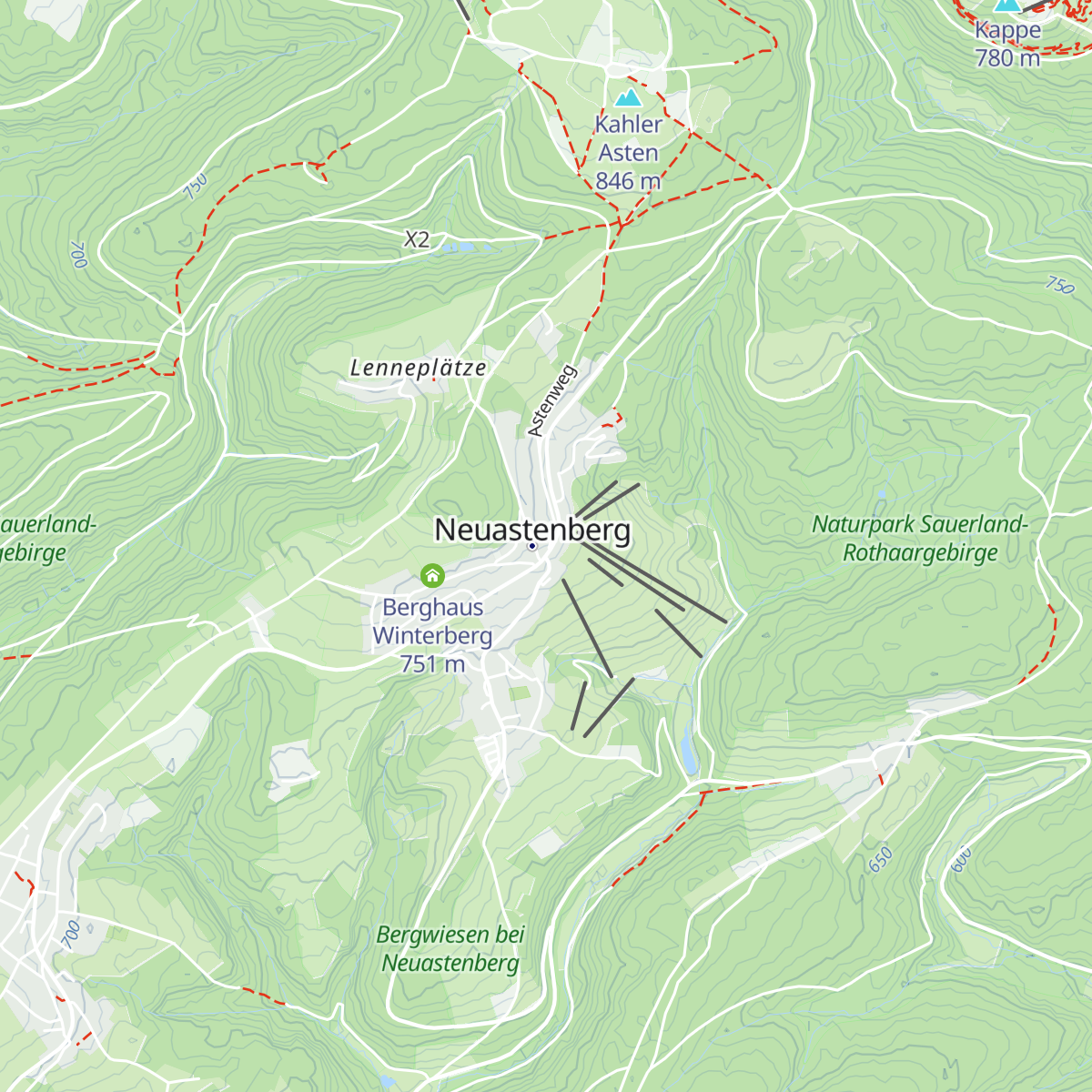 Tourist-Info Neuastenberg map