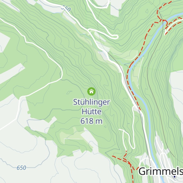 Map of Stühlinger Hütte