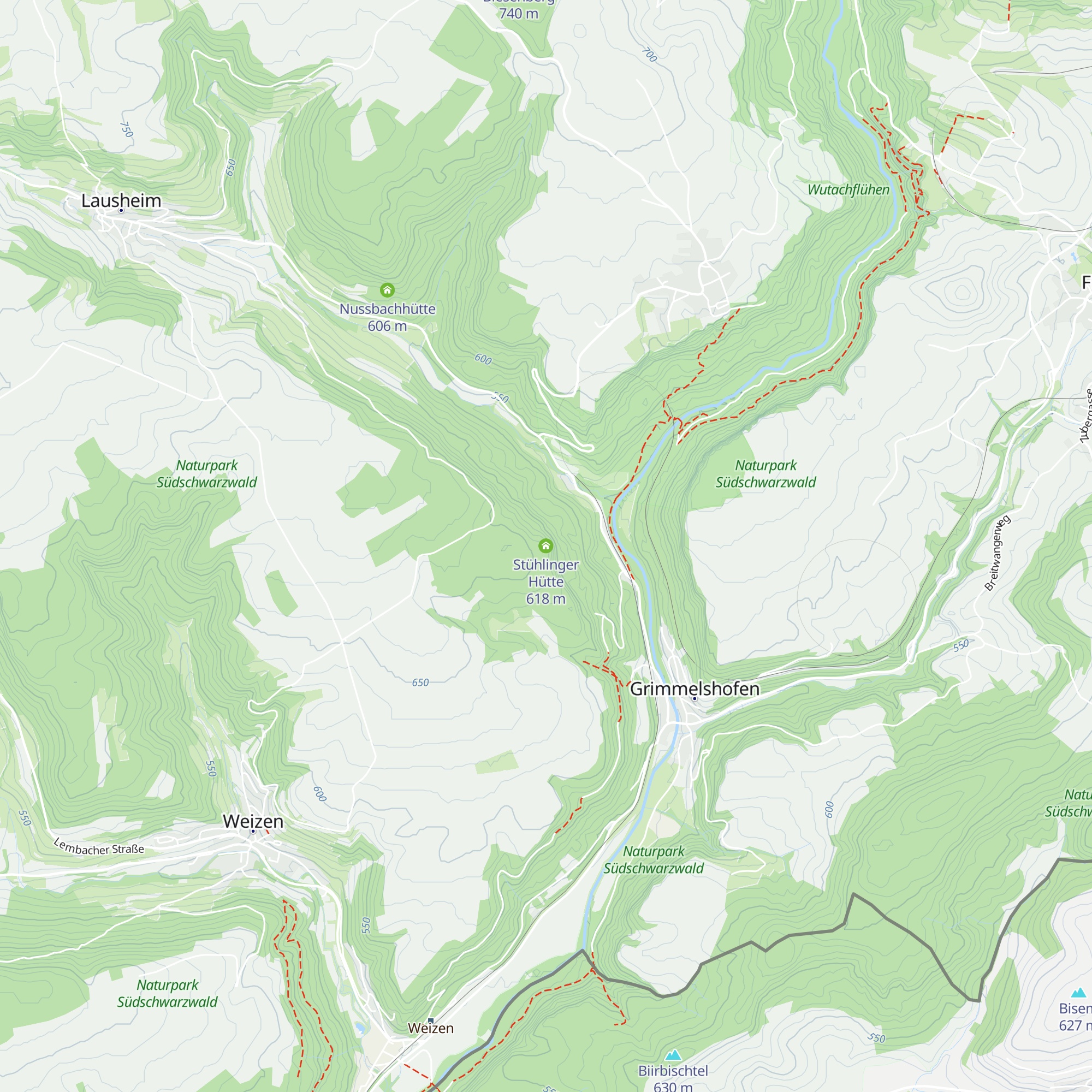 Stühlinger Hütte map