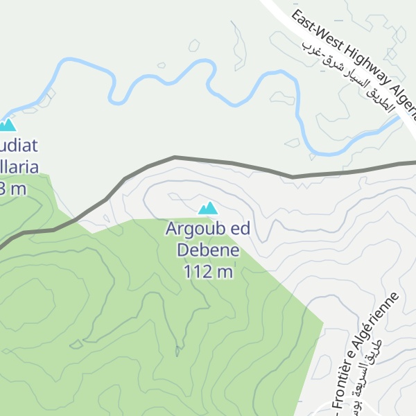 Map of Argoub ed Debene