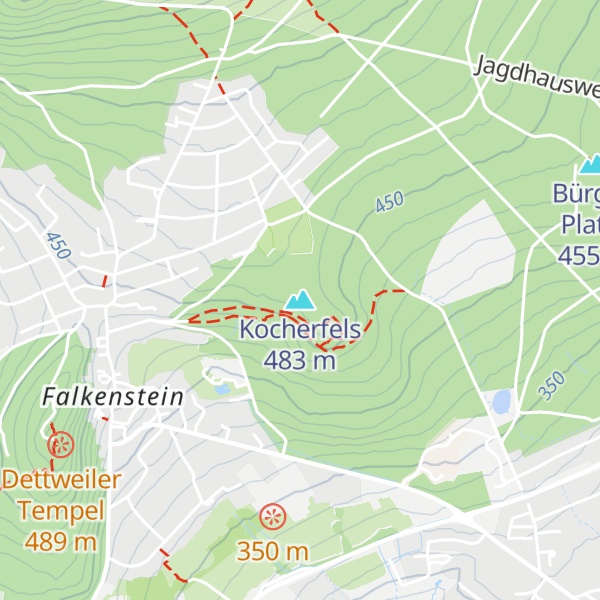 Map of Kocherfels