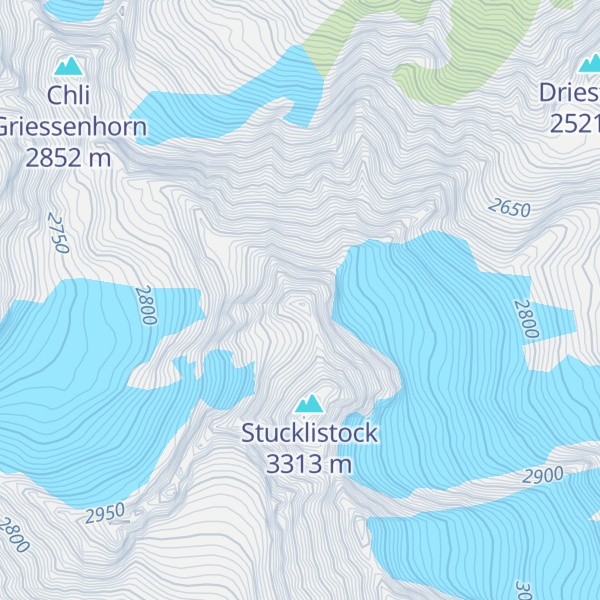 Map of Gross Griessenhorn