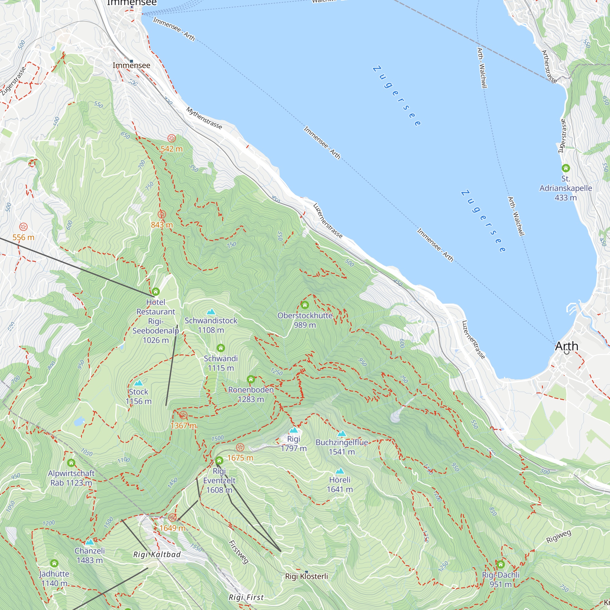 Oberstockhütte map