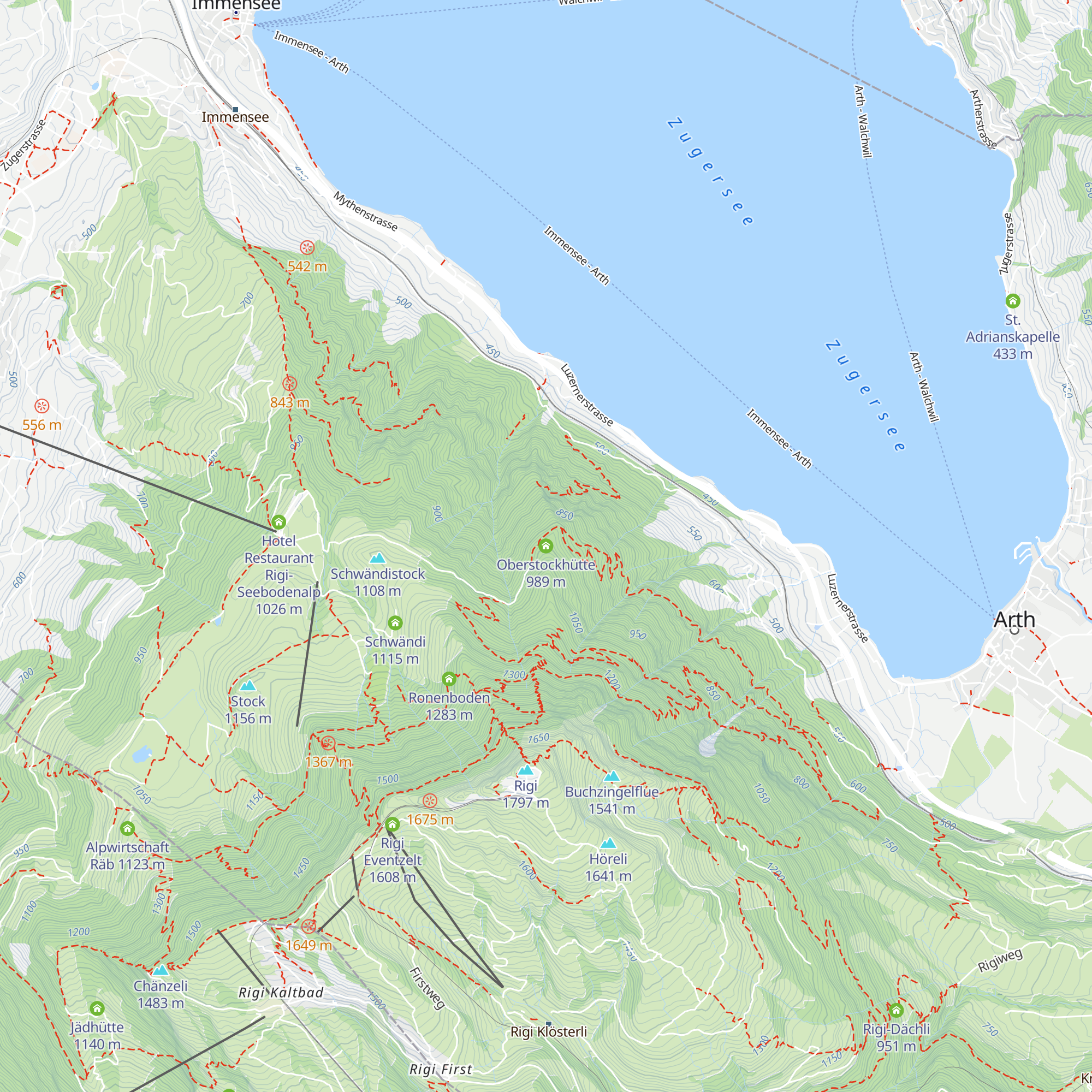 Oberstockhütte map