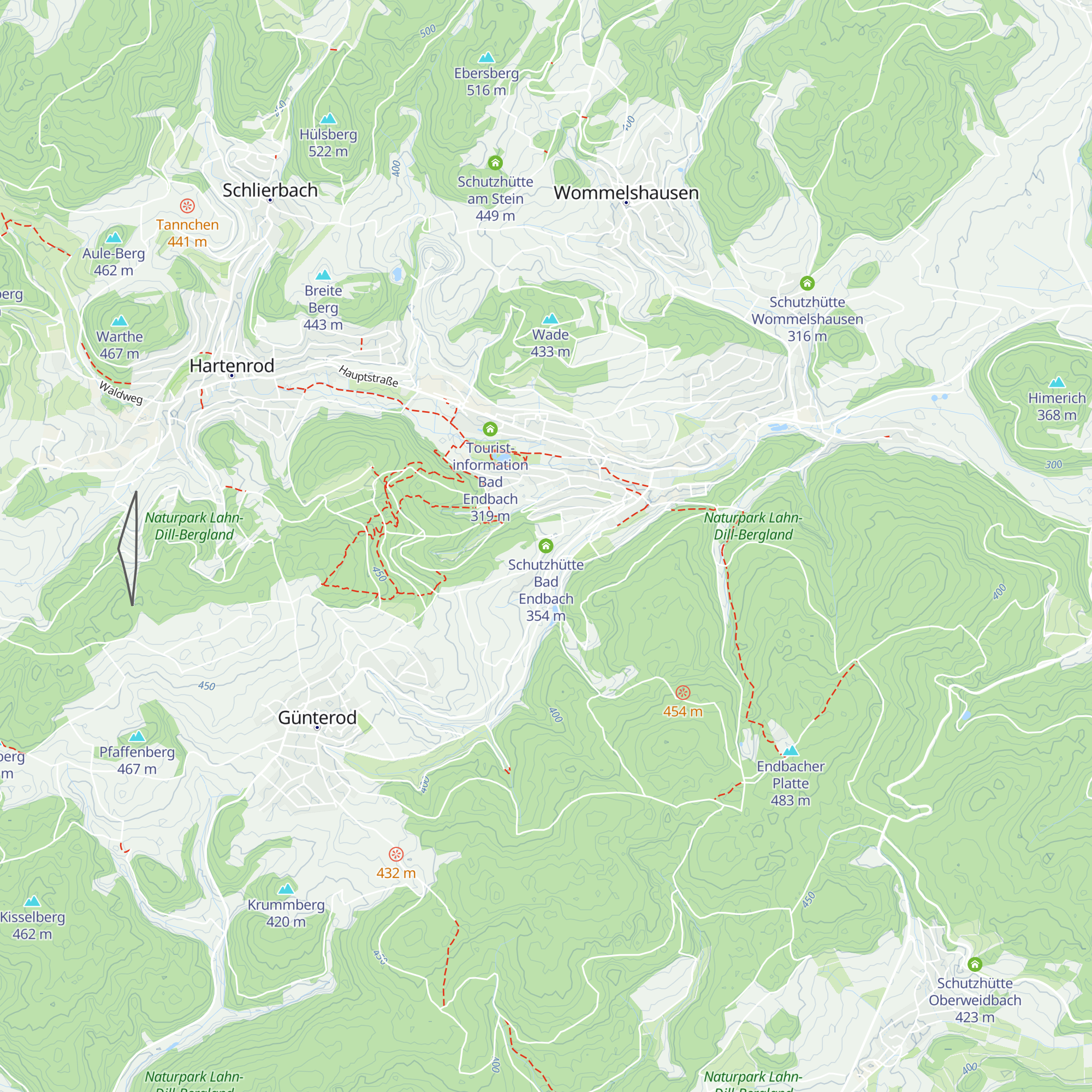 Schutzhütte Bad Endbach map