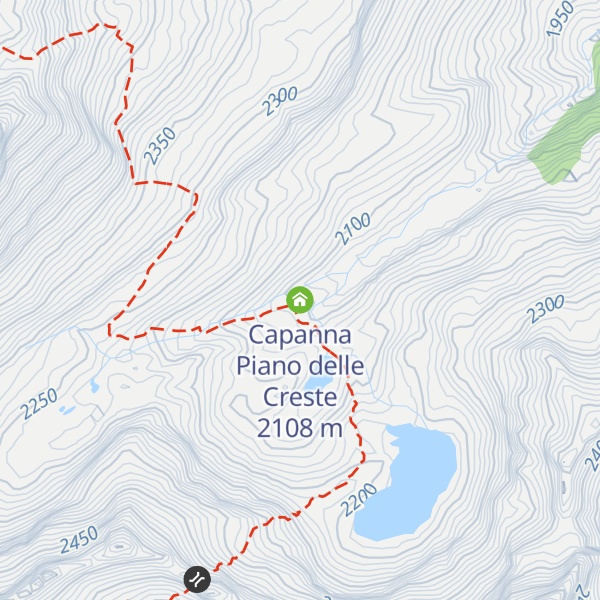 Map of Capanna Piano delle Creste