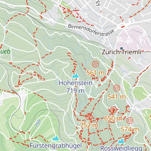 Map of Hohenstein