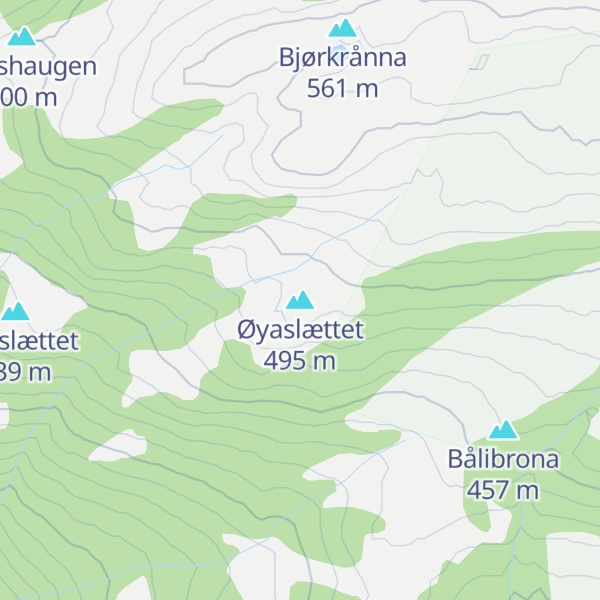 Map of Øyaslættet