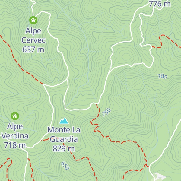 Map of Alpe del Bosco