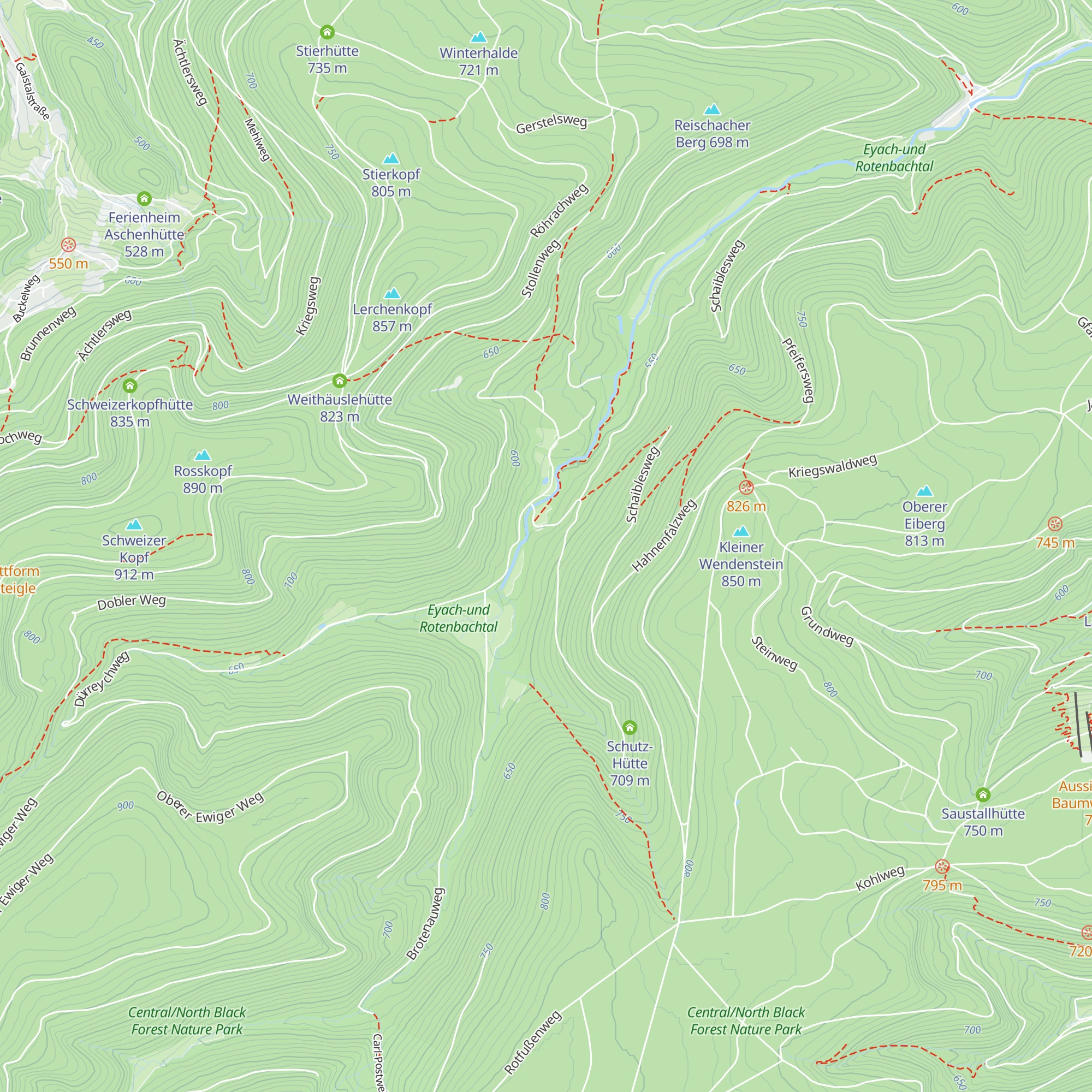 Hausäckerhütte map