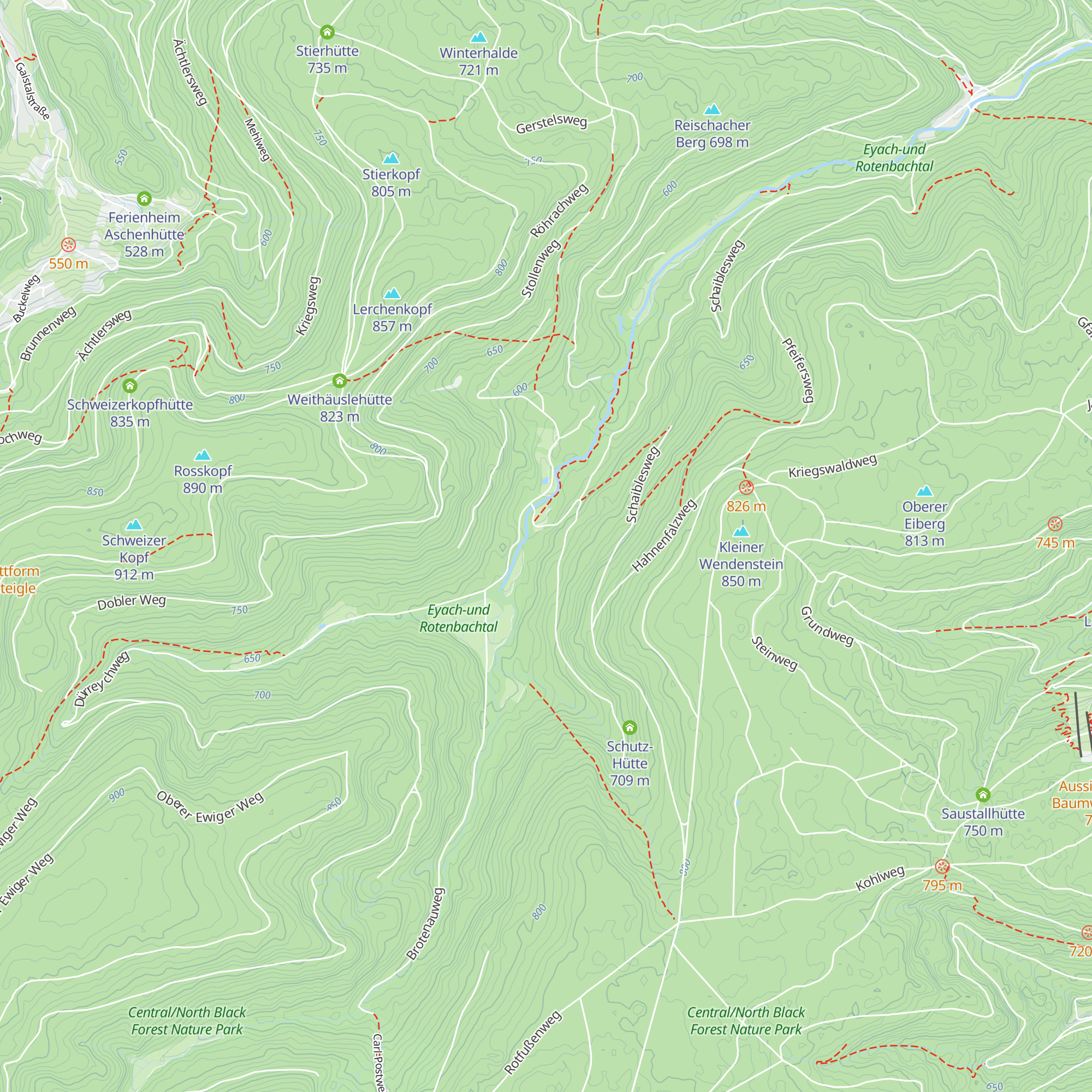 Hausäckerhütte map
