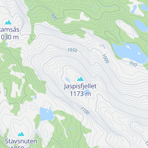 Map of Breikvamfjell