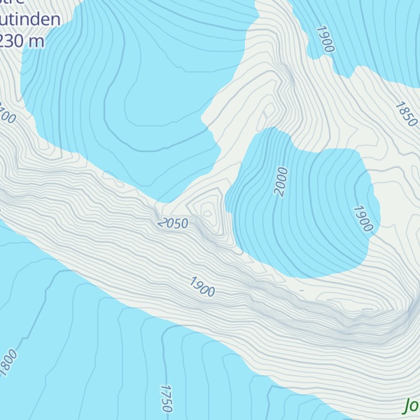 Map of Vestre Memurutinden V-5