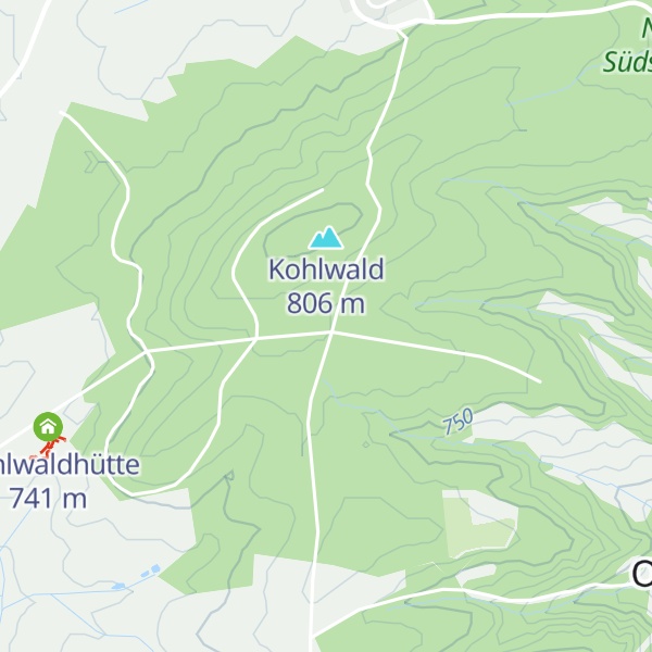 Map of Kohlwaldhütte
