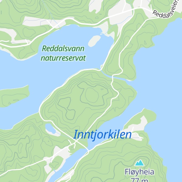 Map of Reddalskollen