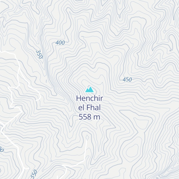 Map of Henchir el Fhal