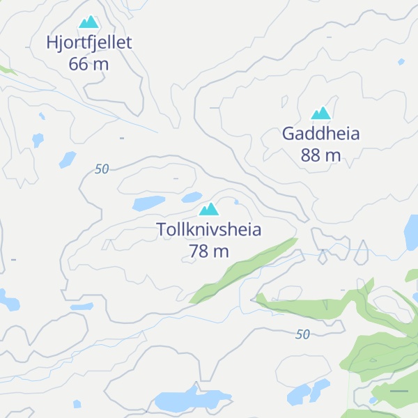 Map of Tollknivsheia
