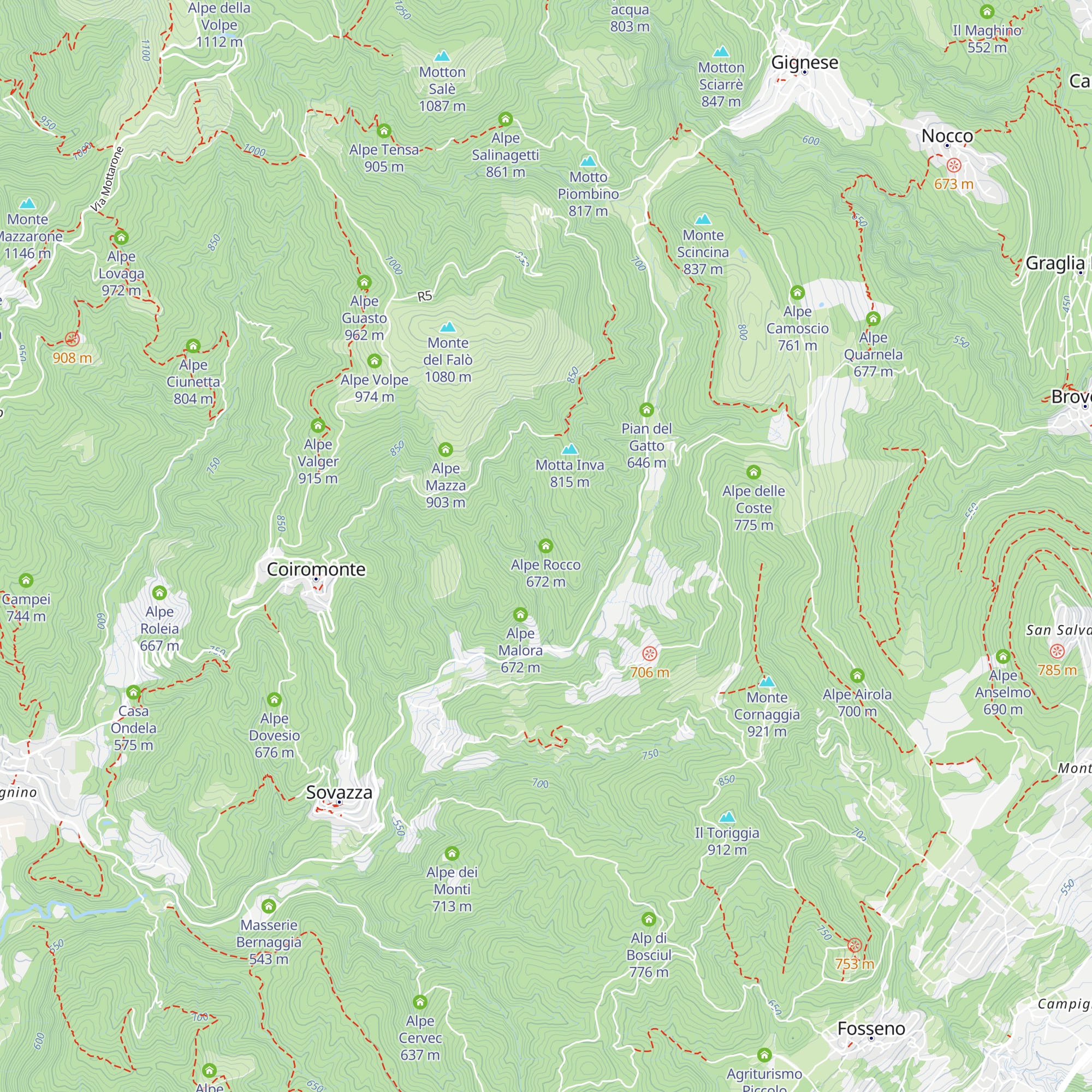 Alpe Rocco map