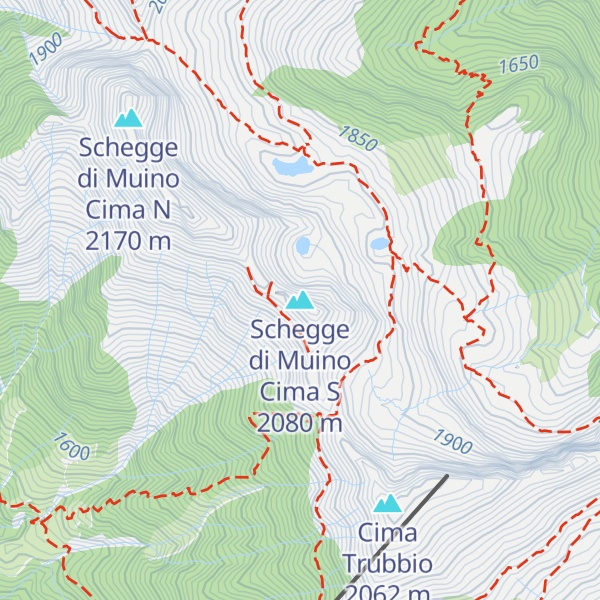 Map of Schegge di Muino Cima S