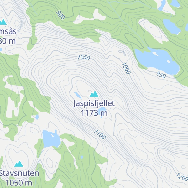 Map of Jaspisfjellet