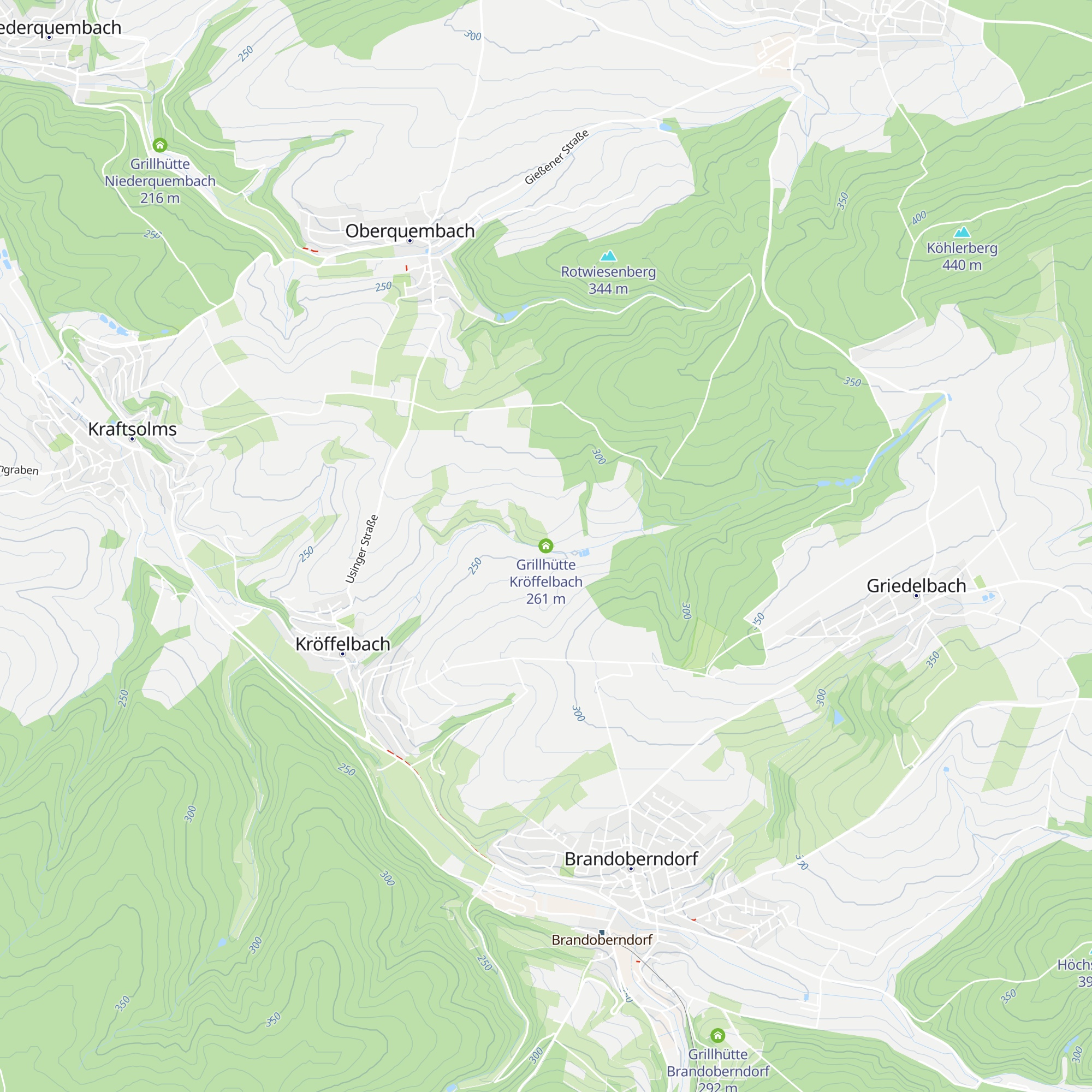 Grillhütte Kröffelbach map